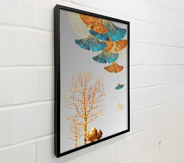 Gold Abstract Foliage