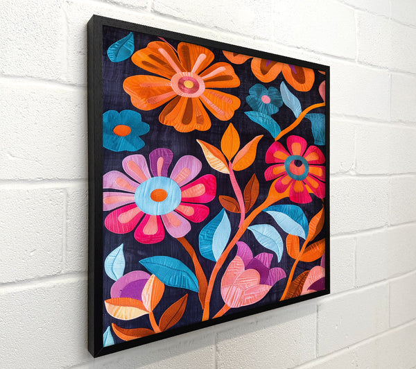 Orange Floral Bloom