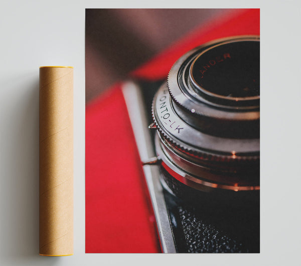 Red Lens Detail Poster
