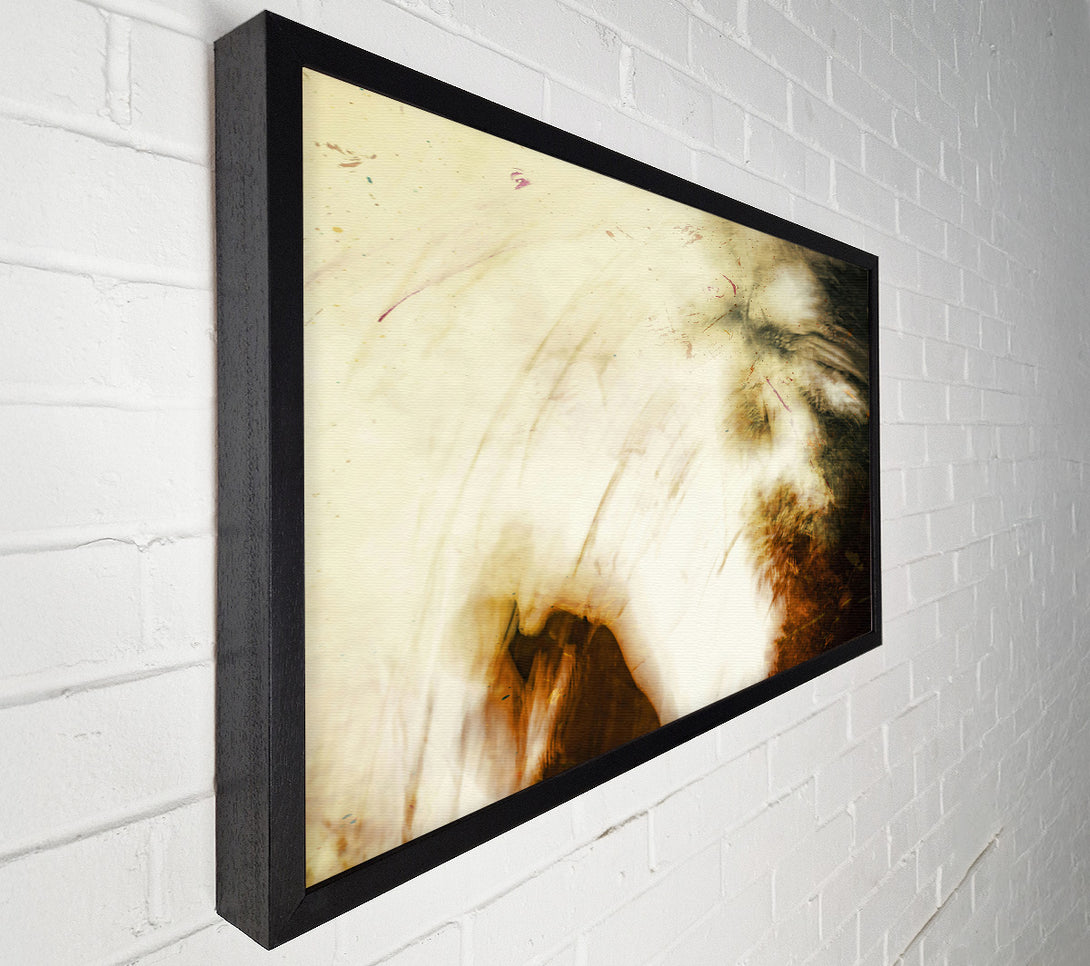  A Canvas Print of Whitish Brown Abstract Canvas Wall Art