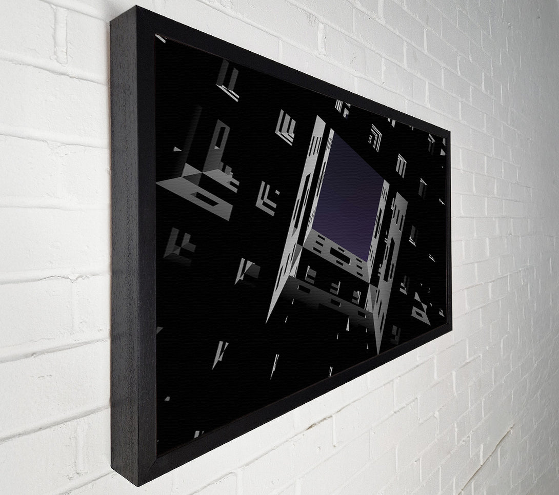  A Canvas Print of Indigo Cityscape Canvas Art