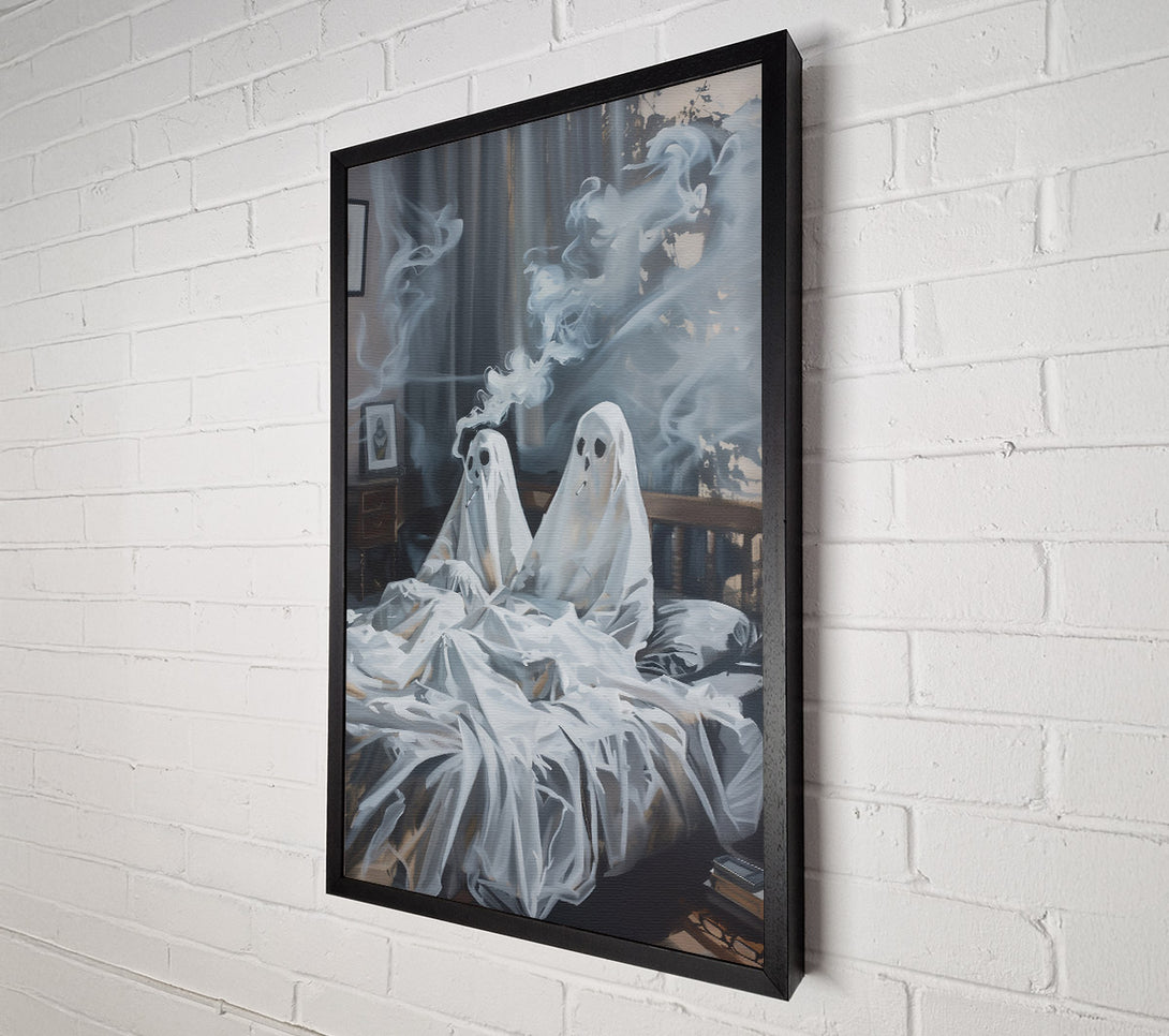  A Canvas Print of White Ghostly Smokes Canvas Wall Art