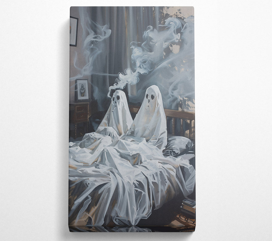  A Canvas Print of White Ghostly Smokes Canvas Wall Art