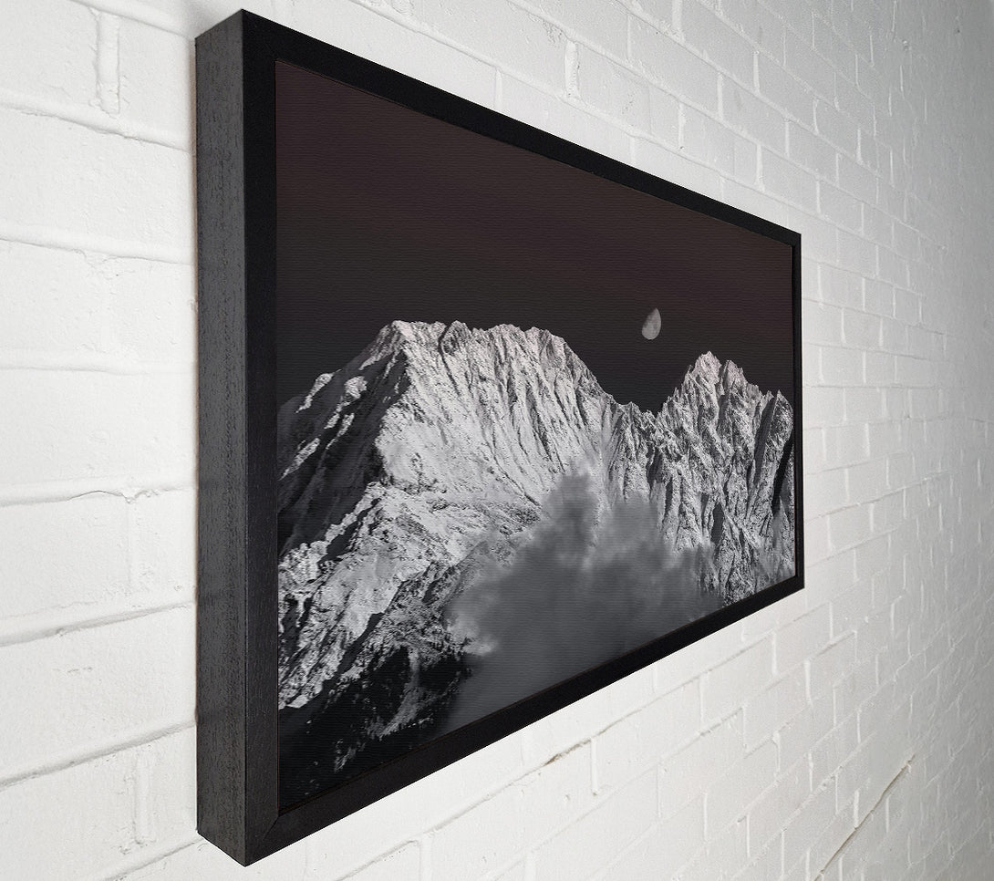  A Canvas Print of Crimson Moon Peaks Canvas Print