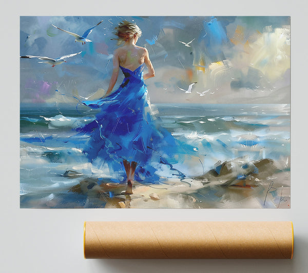 Azure Ocean Dream Poster
