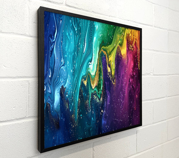 Teal Swirling Galaxy