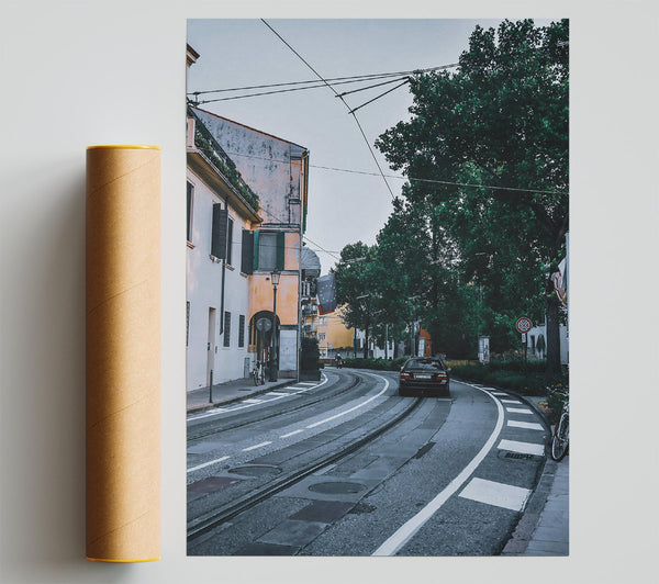Grey Street Curve Giclee Print