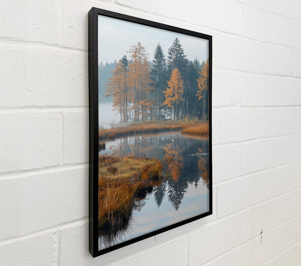 Golden Forest Reflection