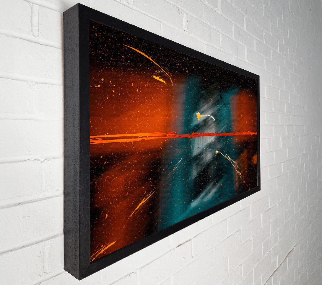  A Canvas Print of Teal Splashes Of Color Canvas Wall Art