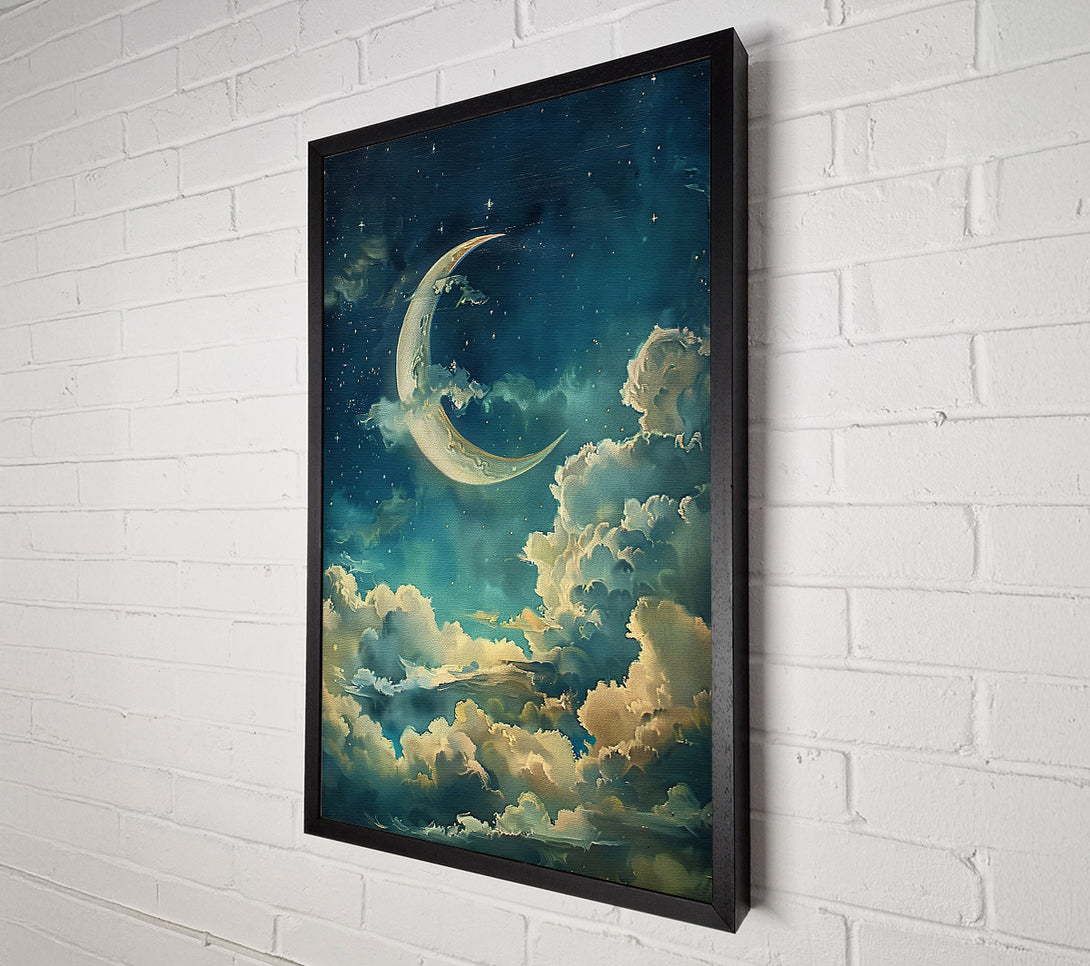  A Canvas Print of Azure Crescent Dreams Canvas Wall Art