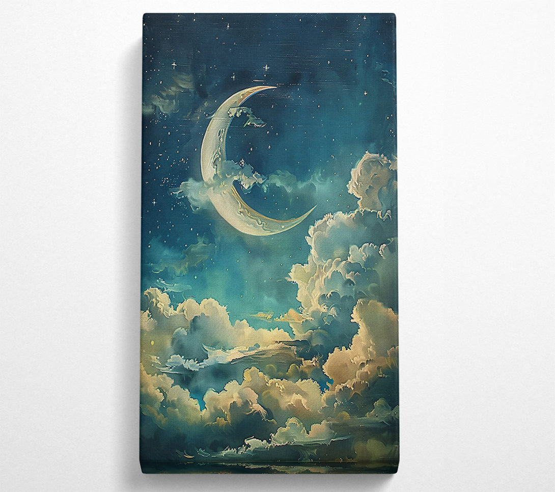  A Canvas Print of Azure Crescent Dreams Canvas Wall Art