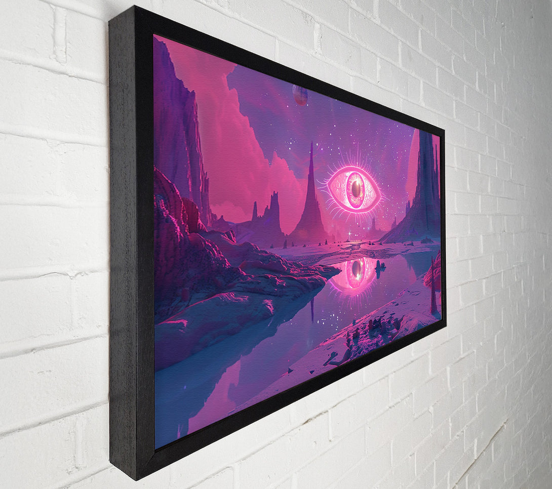  A Canvas Print of Pink Cosmic Eye Canvas Print