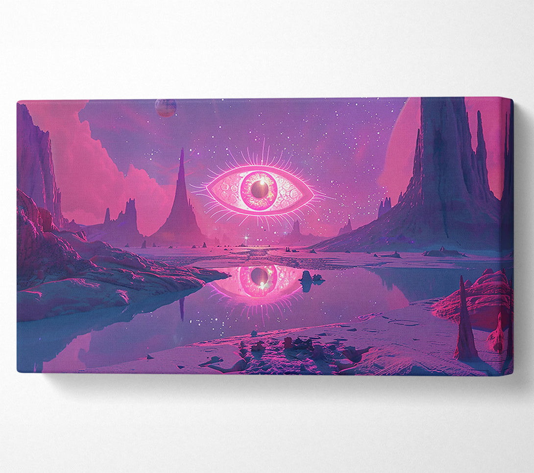  A Canvas Print of Pink Cosmic Eye Canvas Print