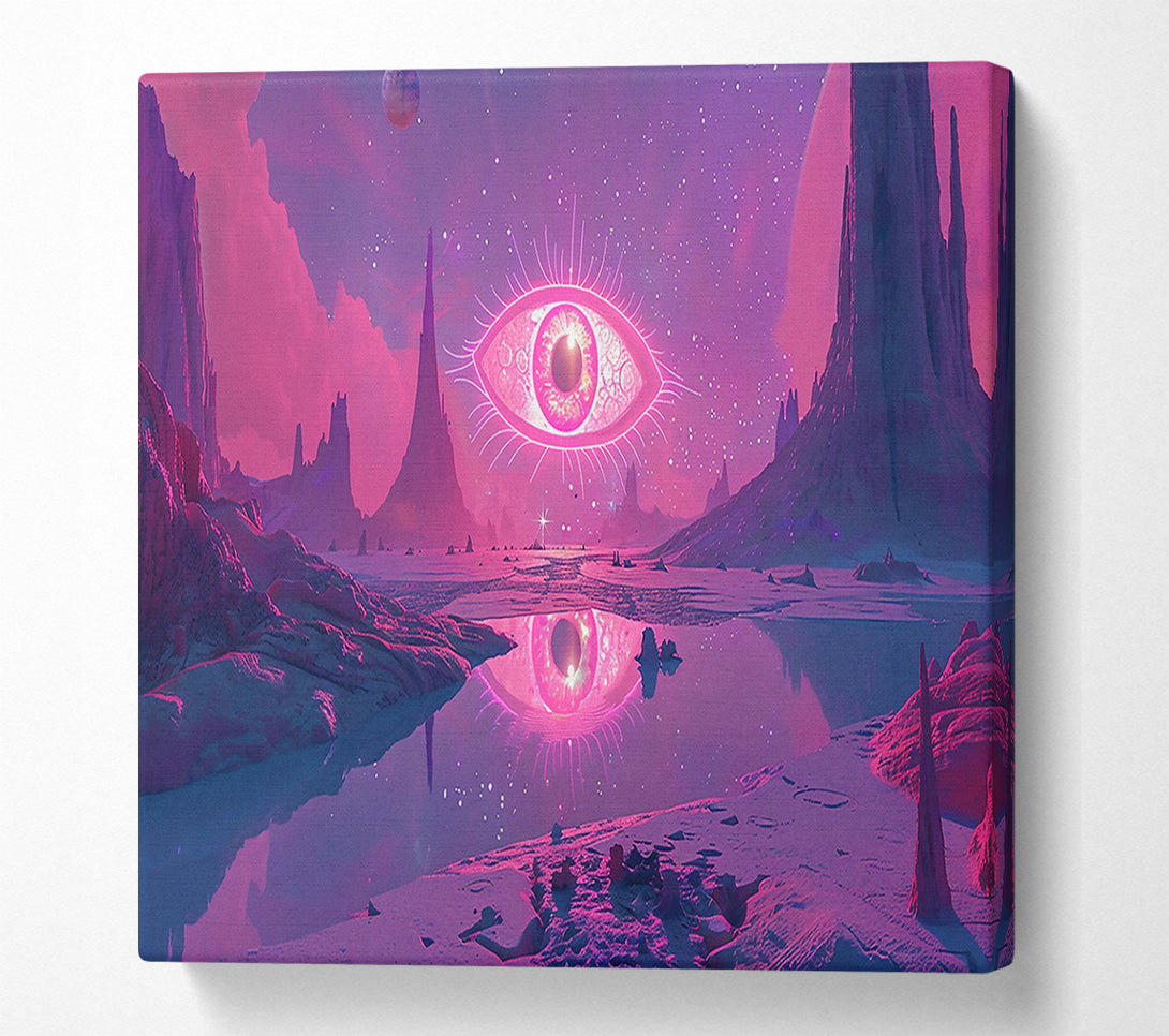  A Canvas Print of Pink Cosmic Eye Canvas Print