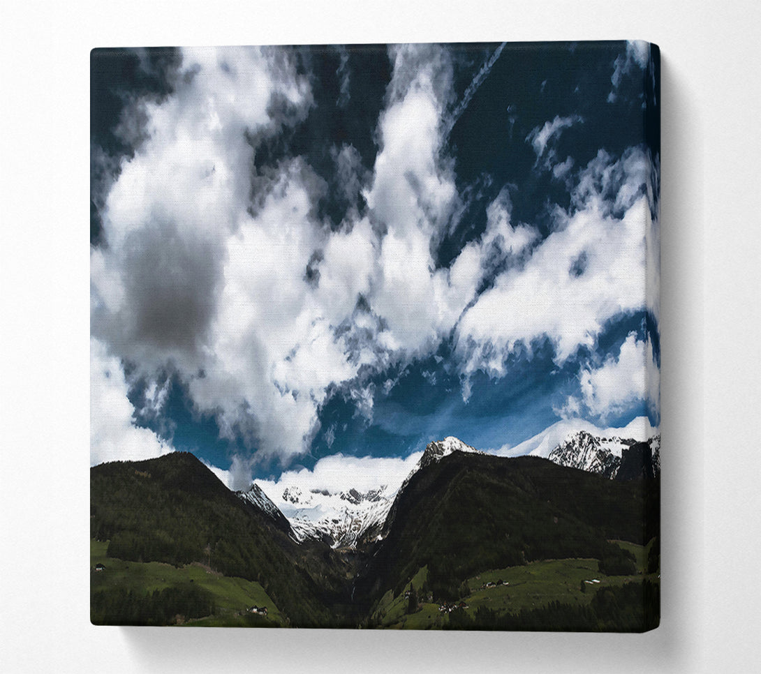 A Canvas Print of Azure Mountain Dreams Canvas Art