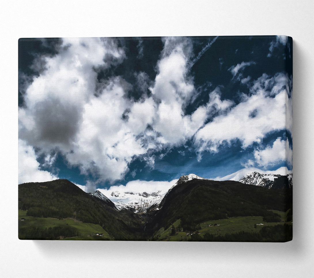  A Canvas Print of Azure Mountain Dreams Canvas Art