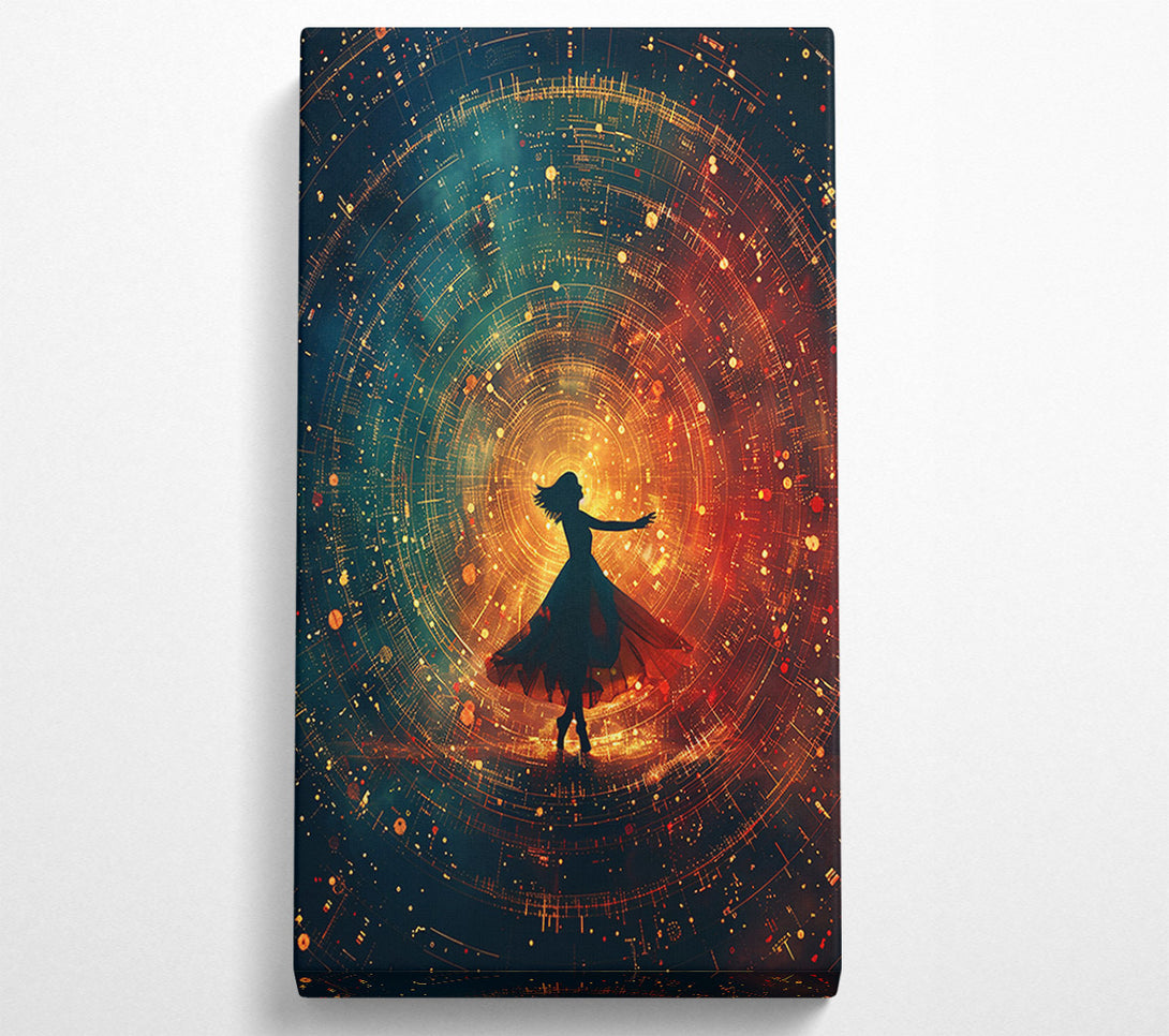  A Canvas Print of Golden Cosmic Dance Canvas Art
