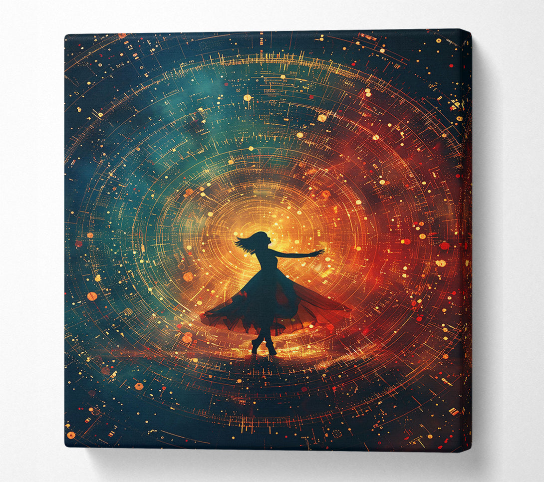  A Canvas Print of Golden Cosmic Dance Canvas Art
