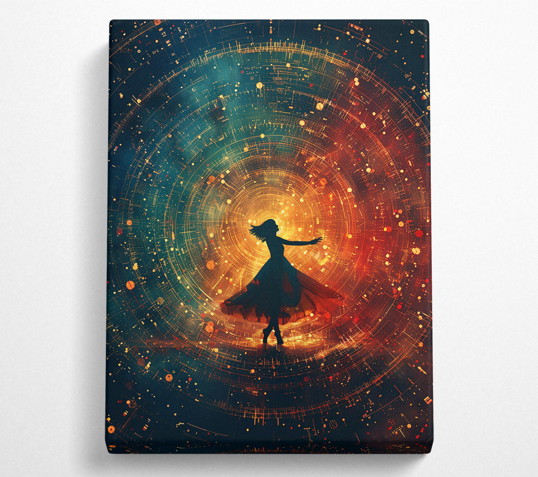  A Canvas Print of Golden Cosmic Dance Canvas Art