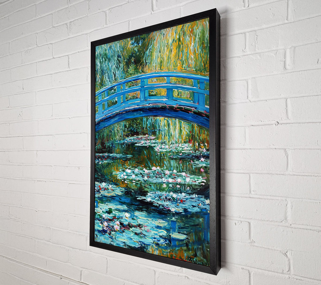  A Canvas Print of Azure Bridge Reflections Canvas Art