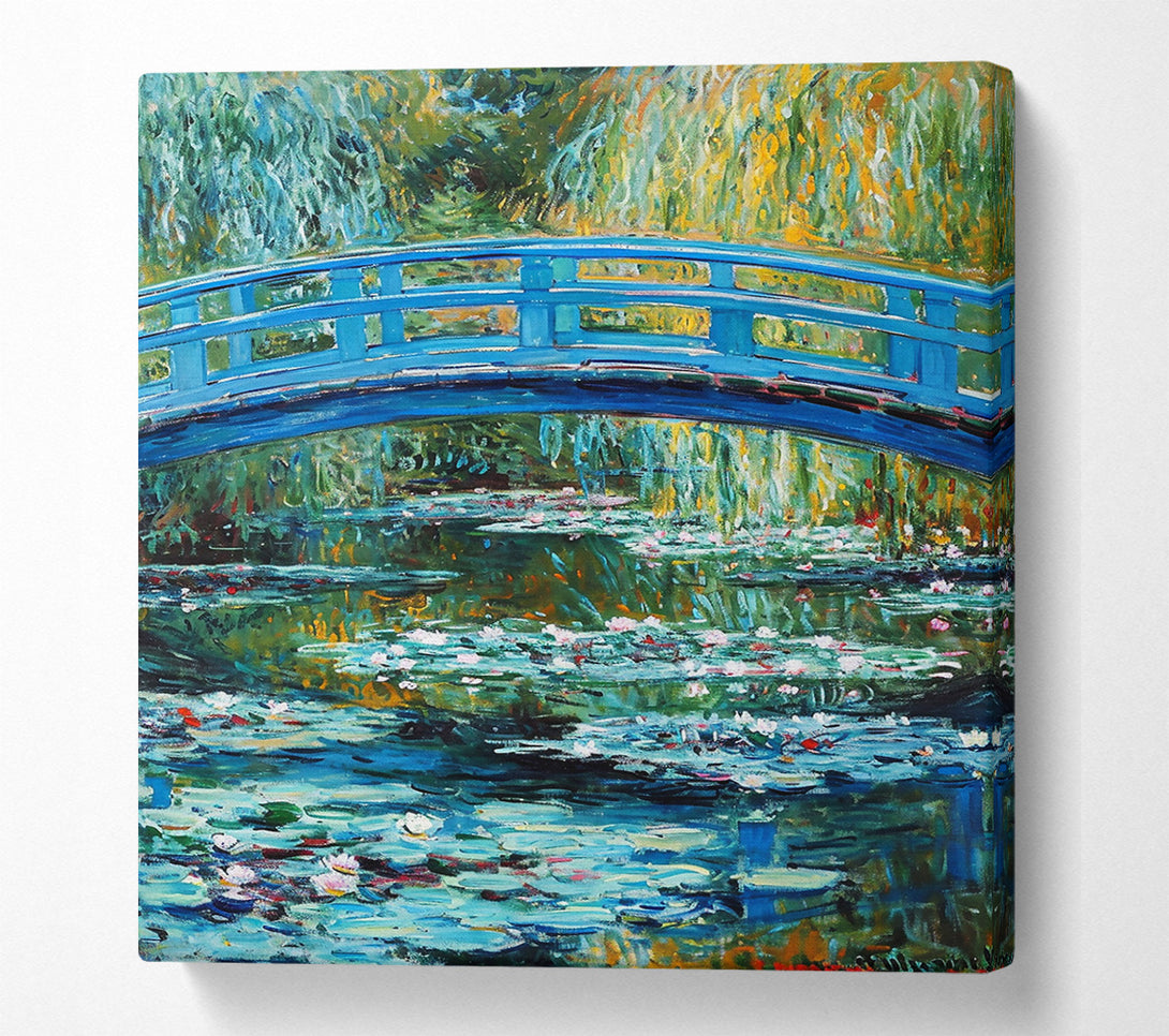  A Canvas Print of Azure Bridge Reflections Canvas Art