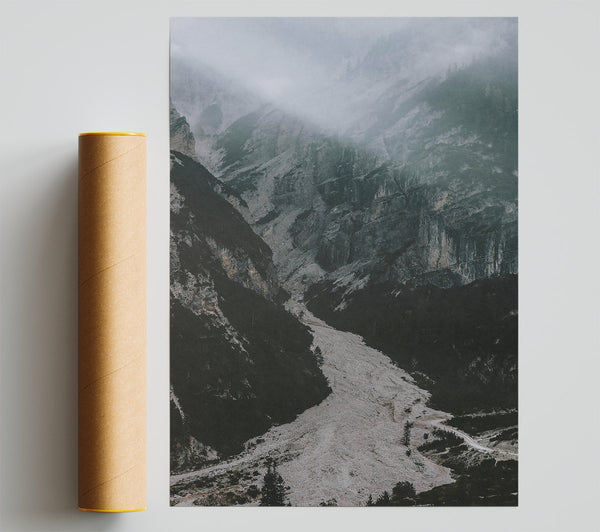 Grey Mountain Valley Poster