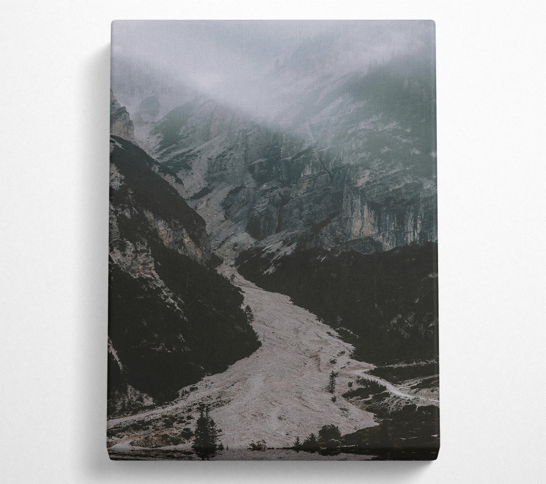  A Canvas Print of Grey Mountain Valley Canvas Print