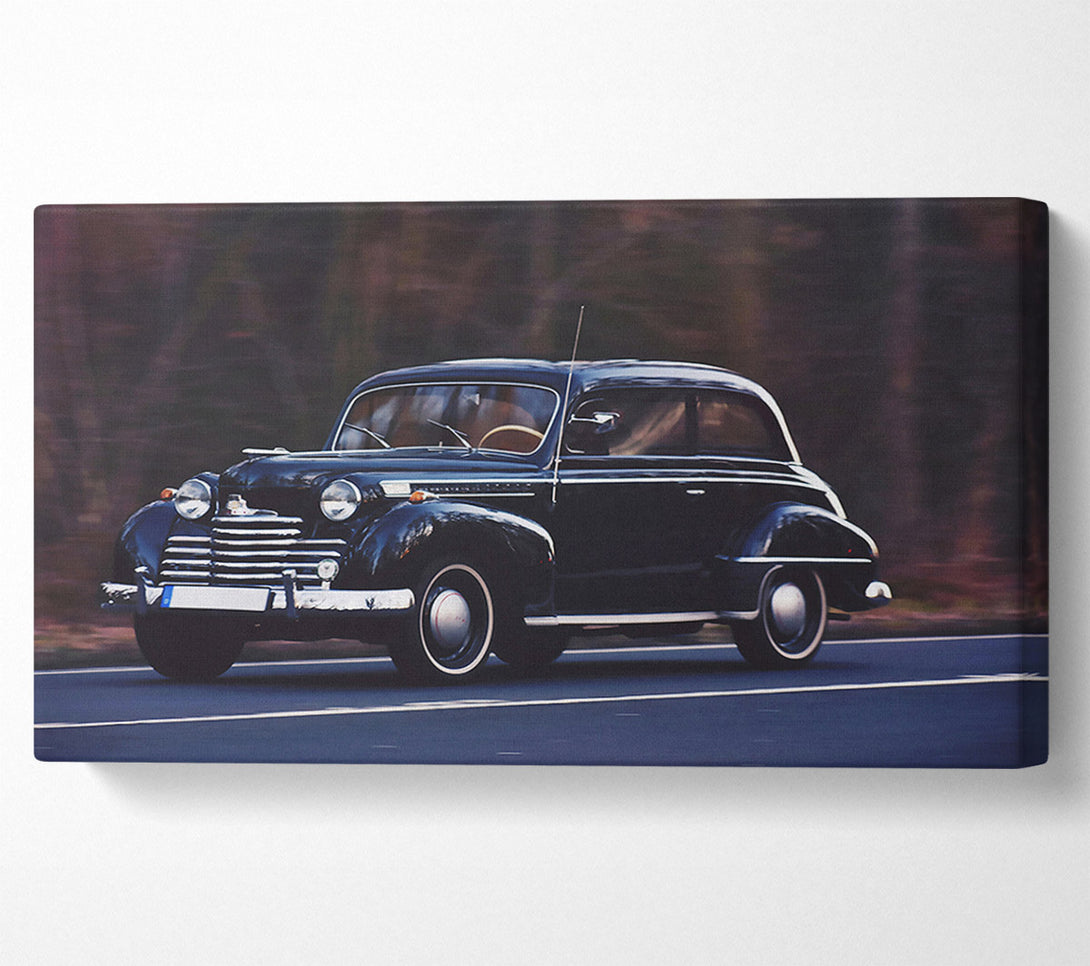  A Canvas Print of Black Classic Cruise. Canvas Print