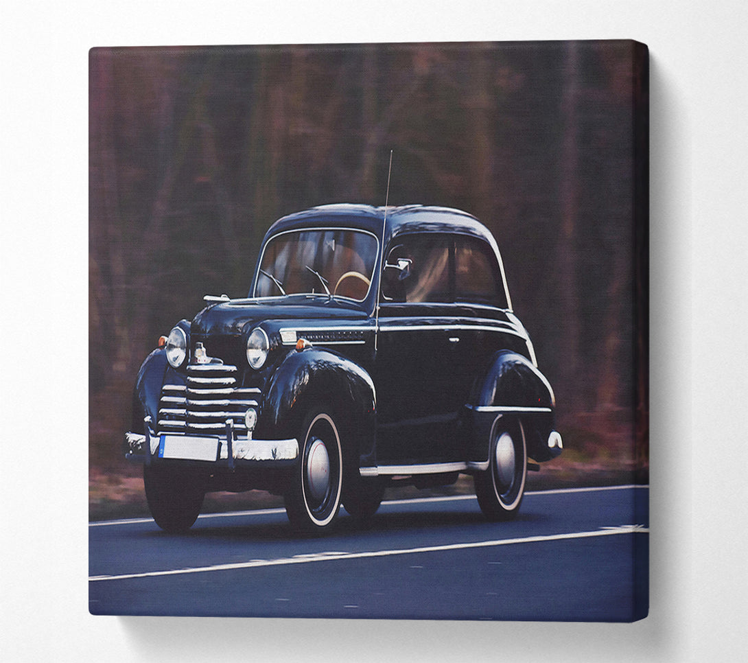  A Canvas Print of Black Classic Cruise. Canvas Print