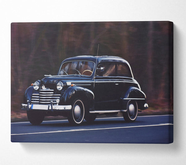  A Canvas Print of Black Classic Cruise. Canvas Print