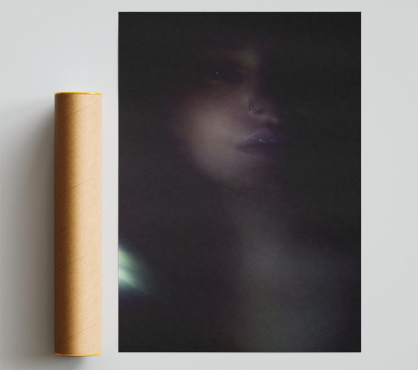 Green Light Gaze Print