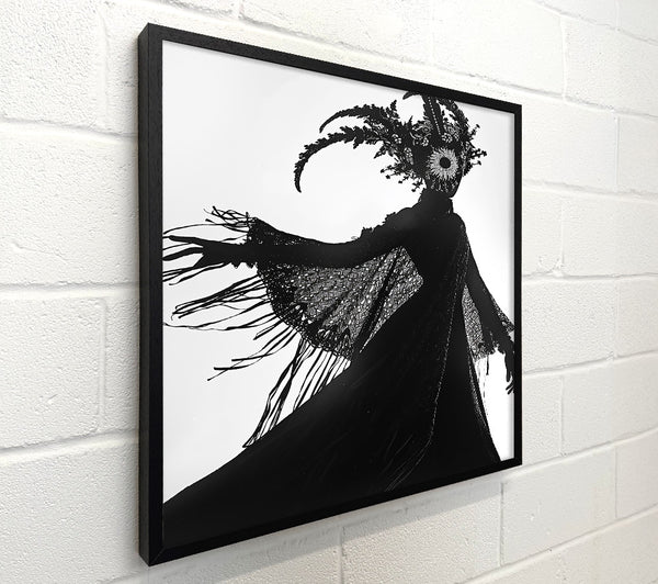 Black Feathered Silhouette