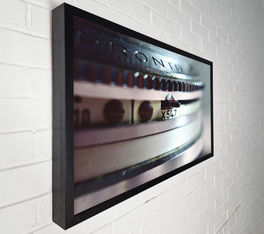 A Canvas Print of Silver Lens Detail Canvas Print