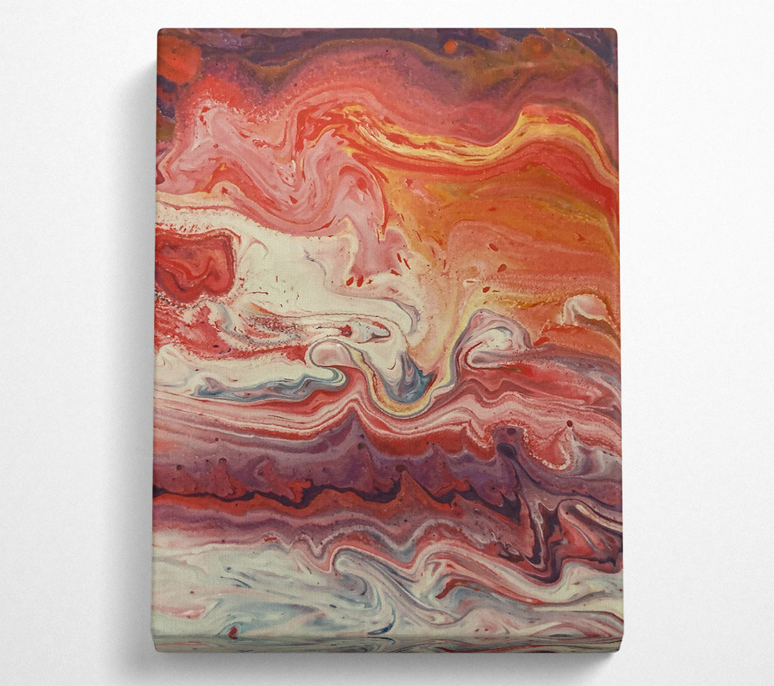  A Canvas Print of Crimson Swirling Dreams Canvas Wall Art