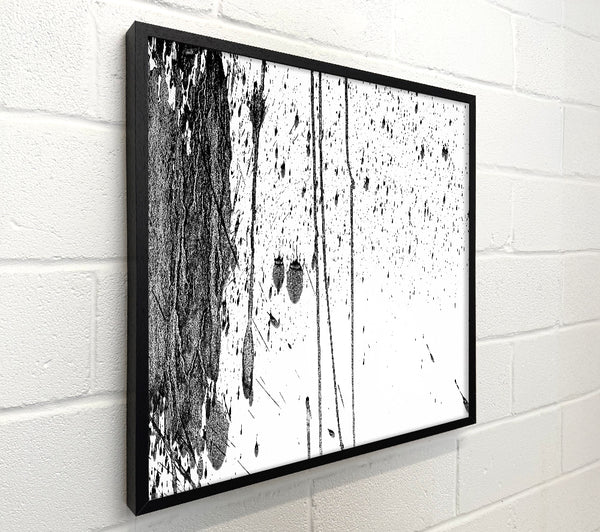 Black Ink Splattering