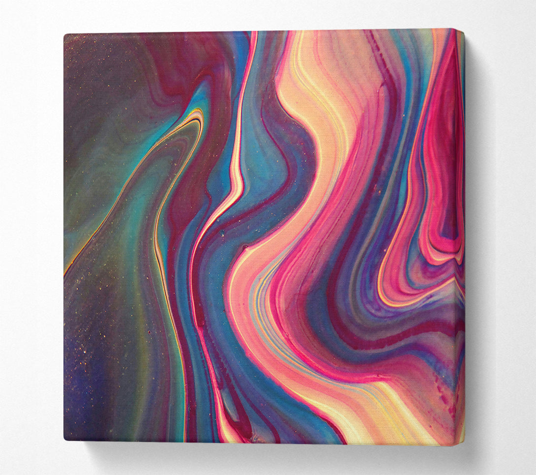  A Canvas Print of Crimson Swirls Of Joy Canvas Art