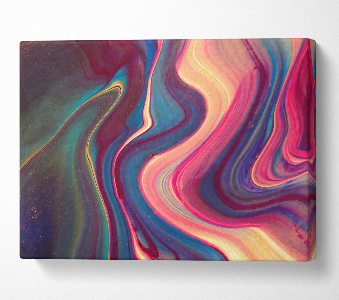  A Canvas Print of Crimson Swirls Of Joy Canvas Art