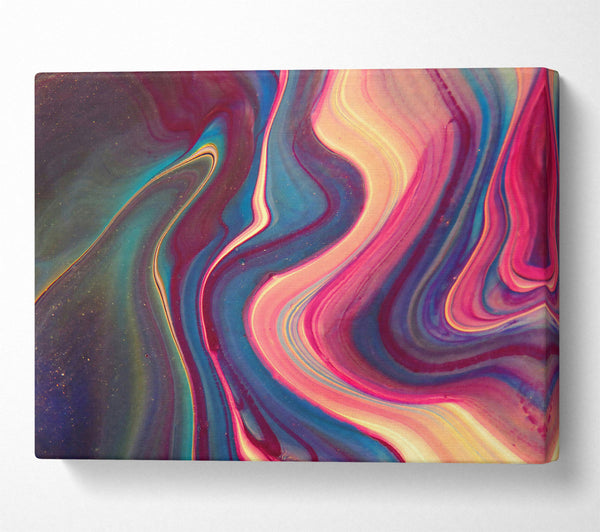  A Canvas Print of Crimson Swirls Of Joy Canvas Art