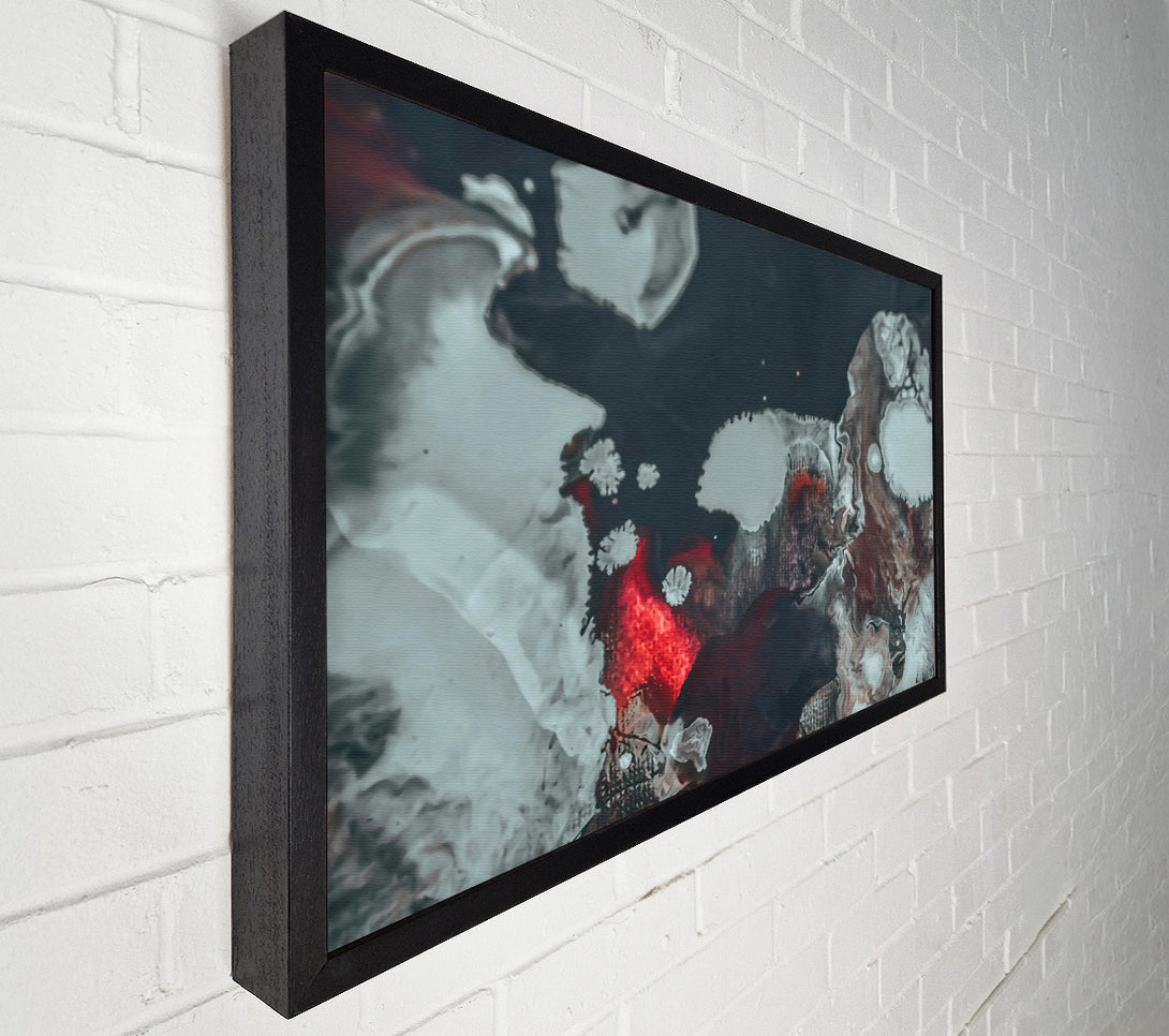 A Canvas Print of Crimson Abstract Swirls Canvas Wall Art