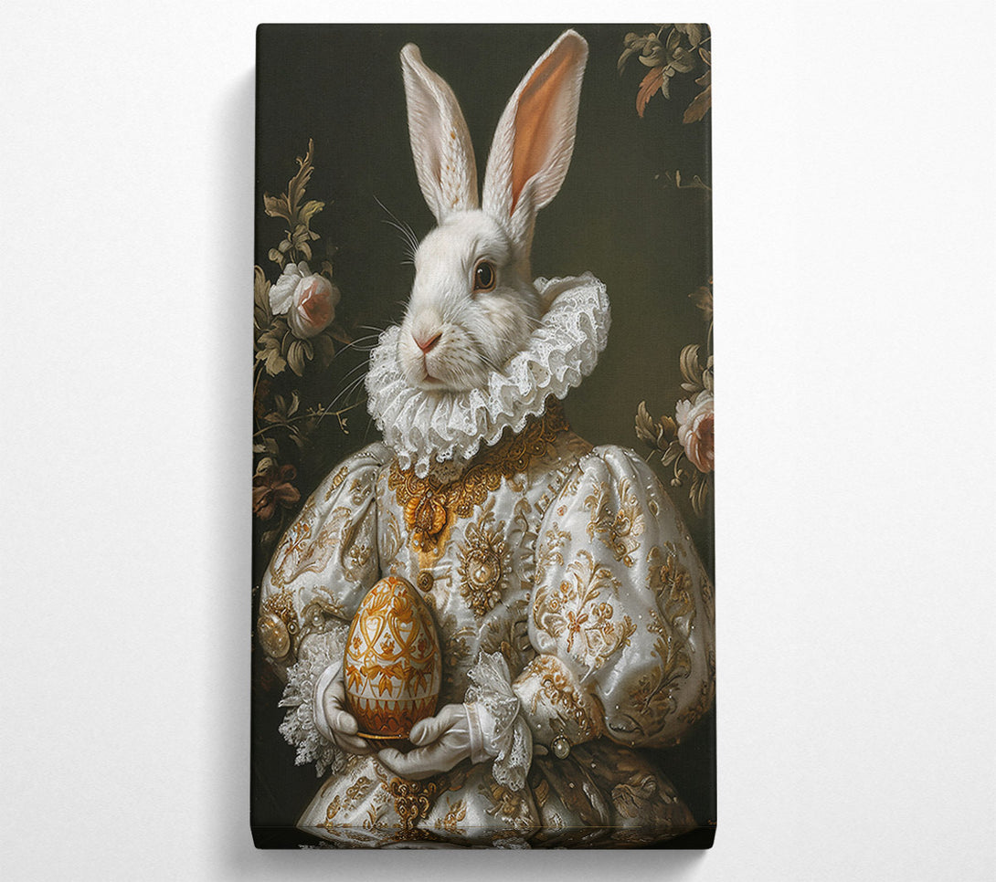 A Canvas Print of Golden Easter Bunny Canvas Print