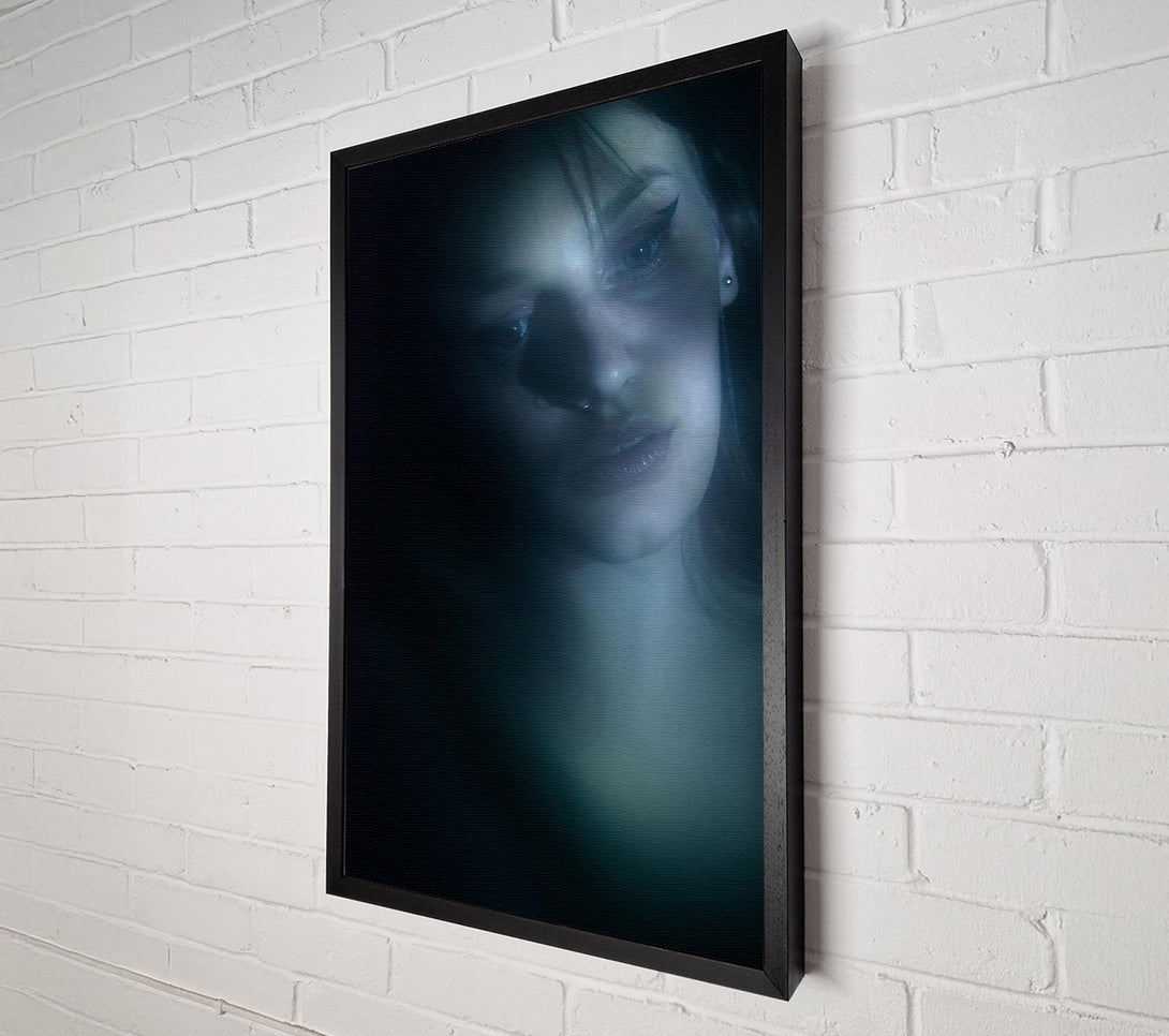  A Canvas Print of Blue Shadows Embrace Canvas Wall Art