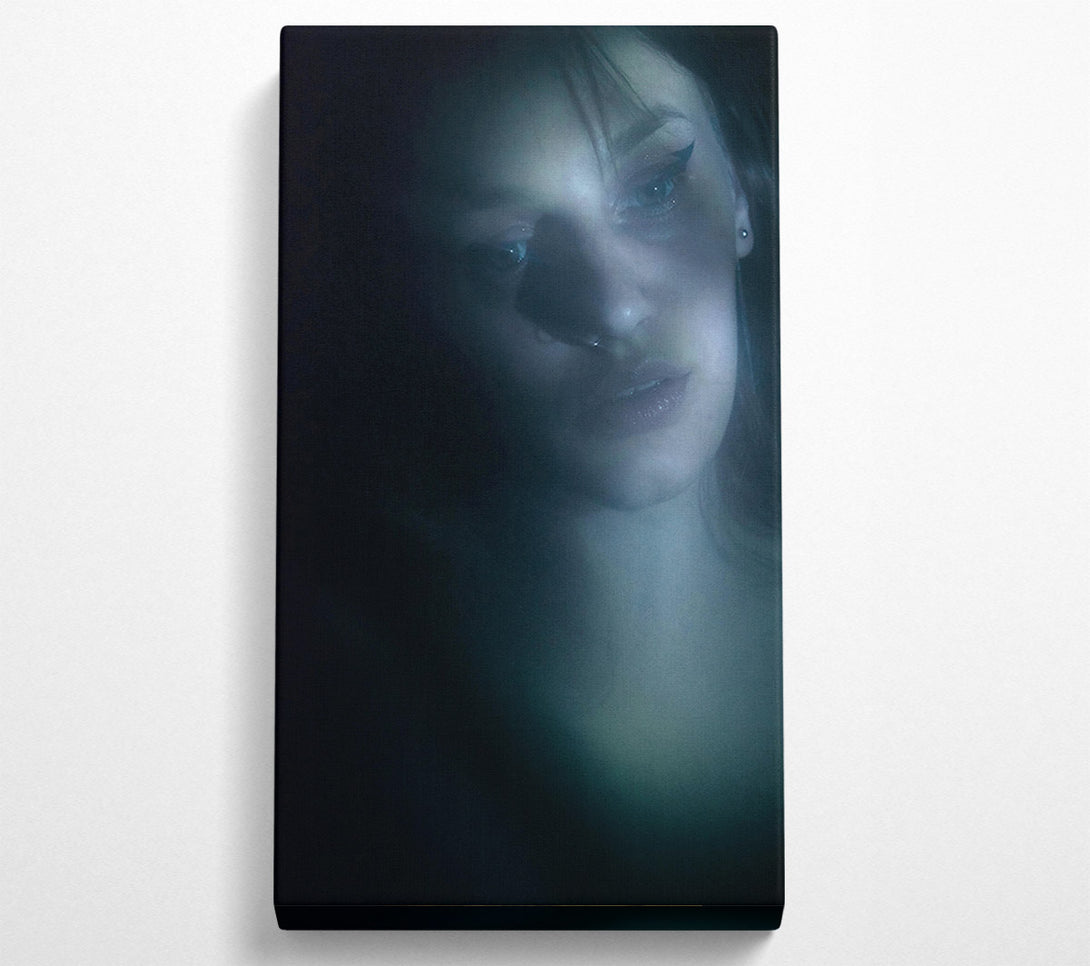  A Canvas Print of Blue Shadows Embrace Canvas Wall Art