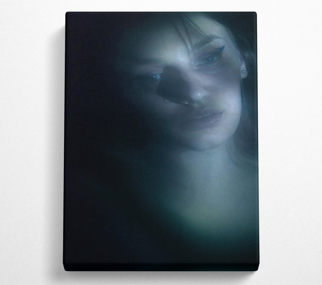  A Canvas Print of Blue Shadows Embrace Canvas Wall Art
