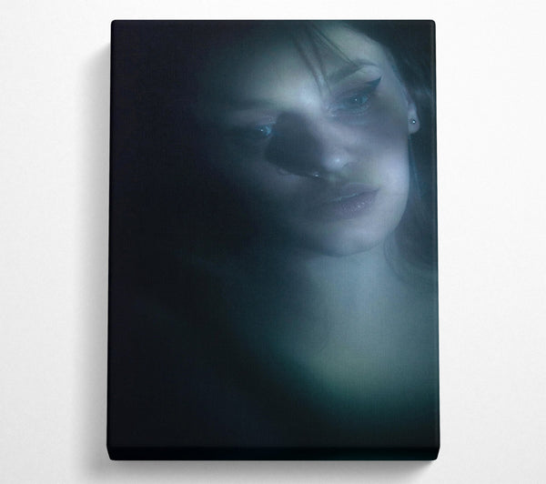  A Canvas Print of Blue Shadows Embrace Canvas Wall Art