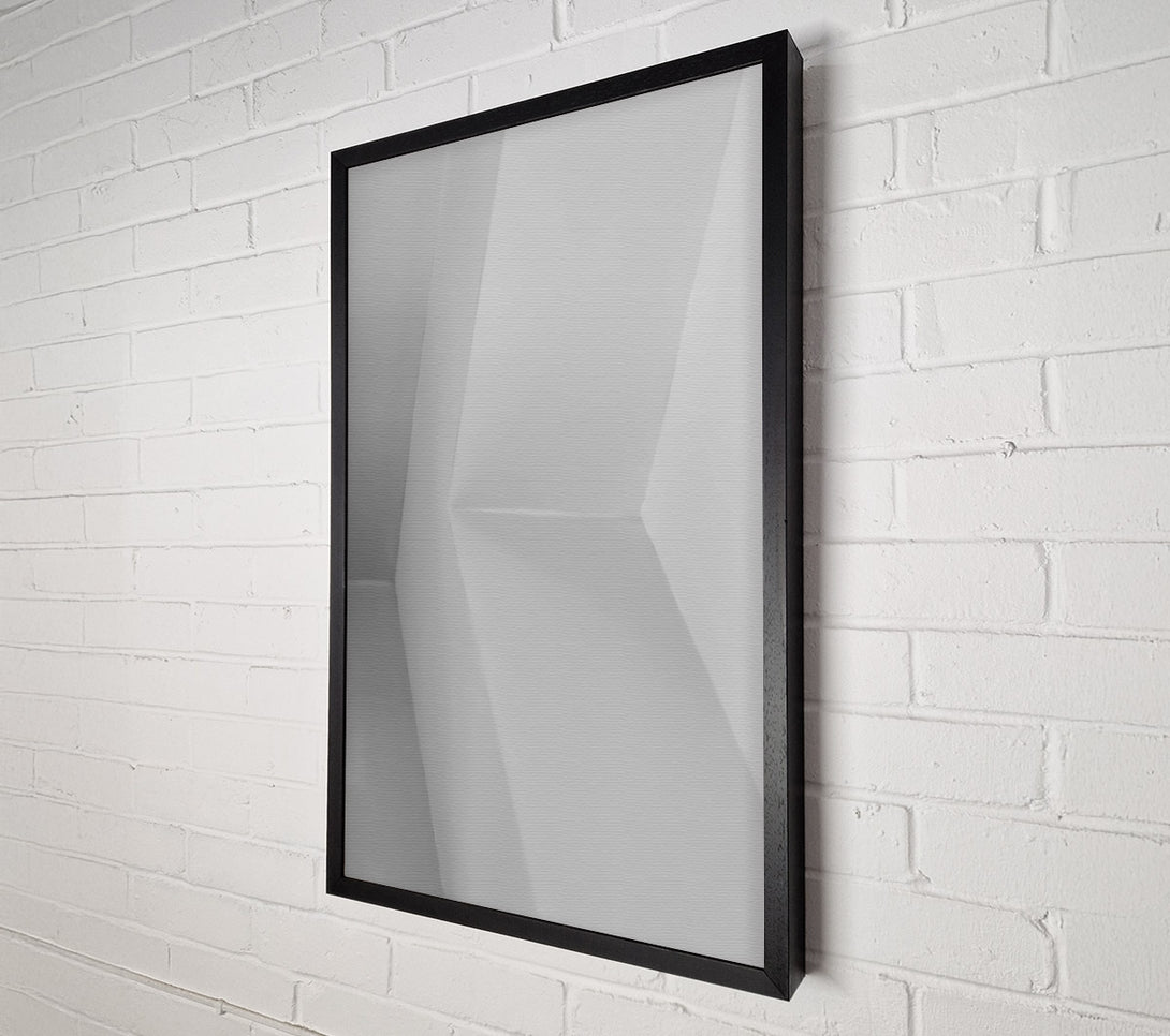  A Canvas Print of White Corner Geometry Canvas Print