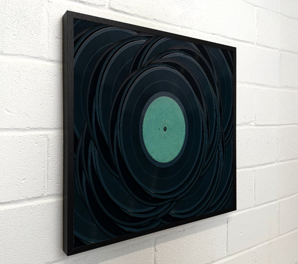 Teal Vinyl Stack