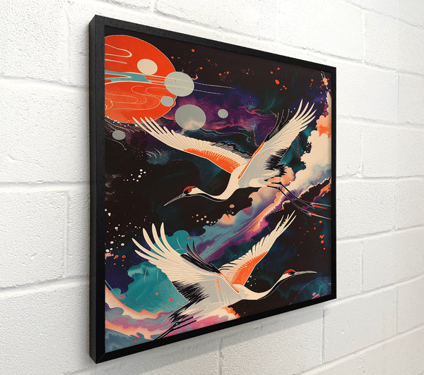 Orange Cosmic Cranes