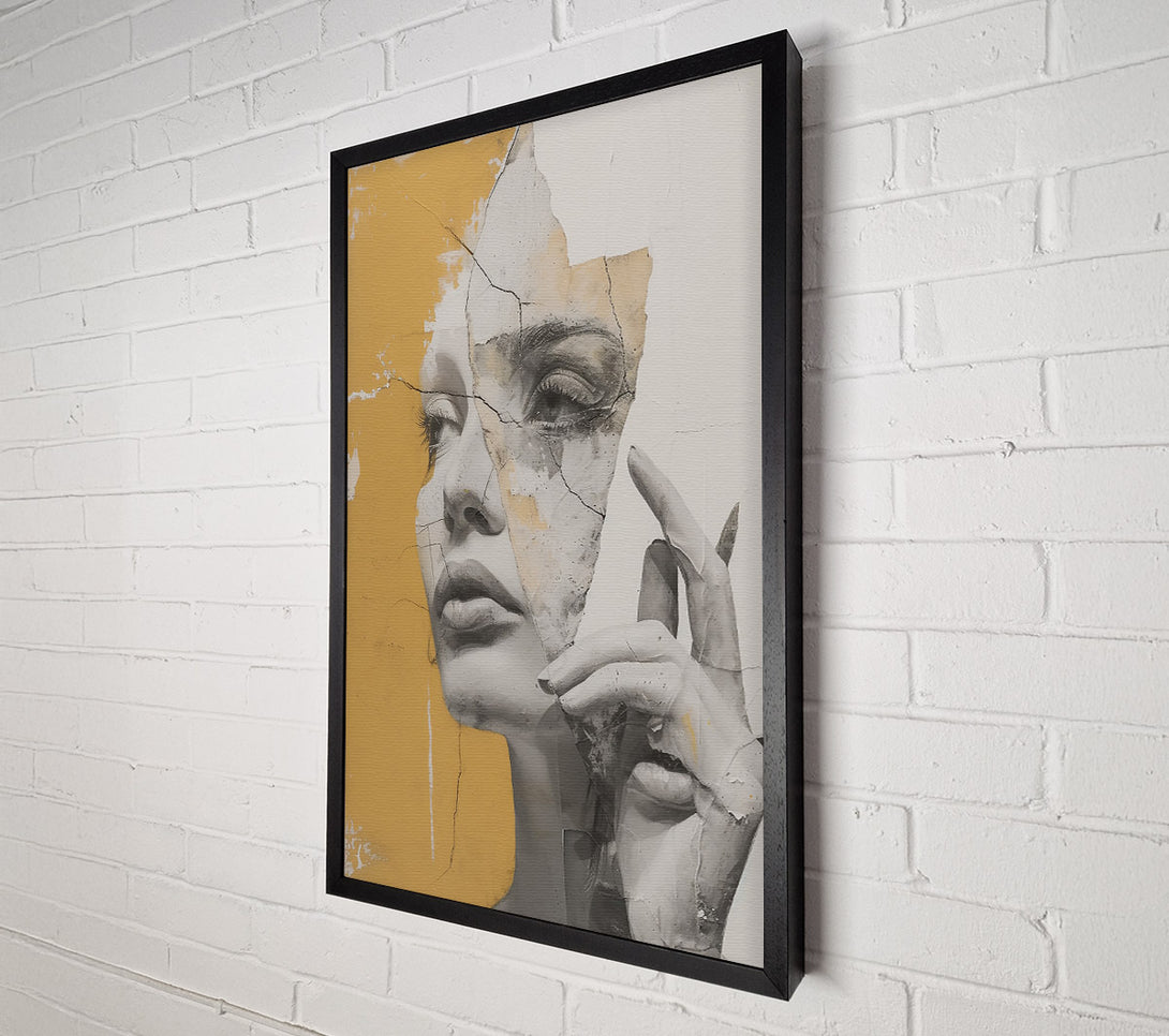  A Canvas Print of Golden Fragments Of Truth Canvas Wall Art