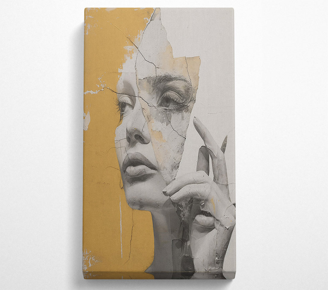  A Canvas Print of Golden Fragments Of Truth Canvas Wall Art