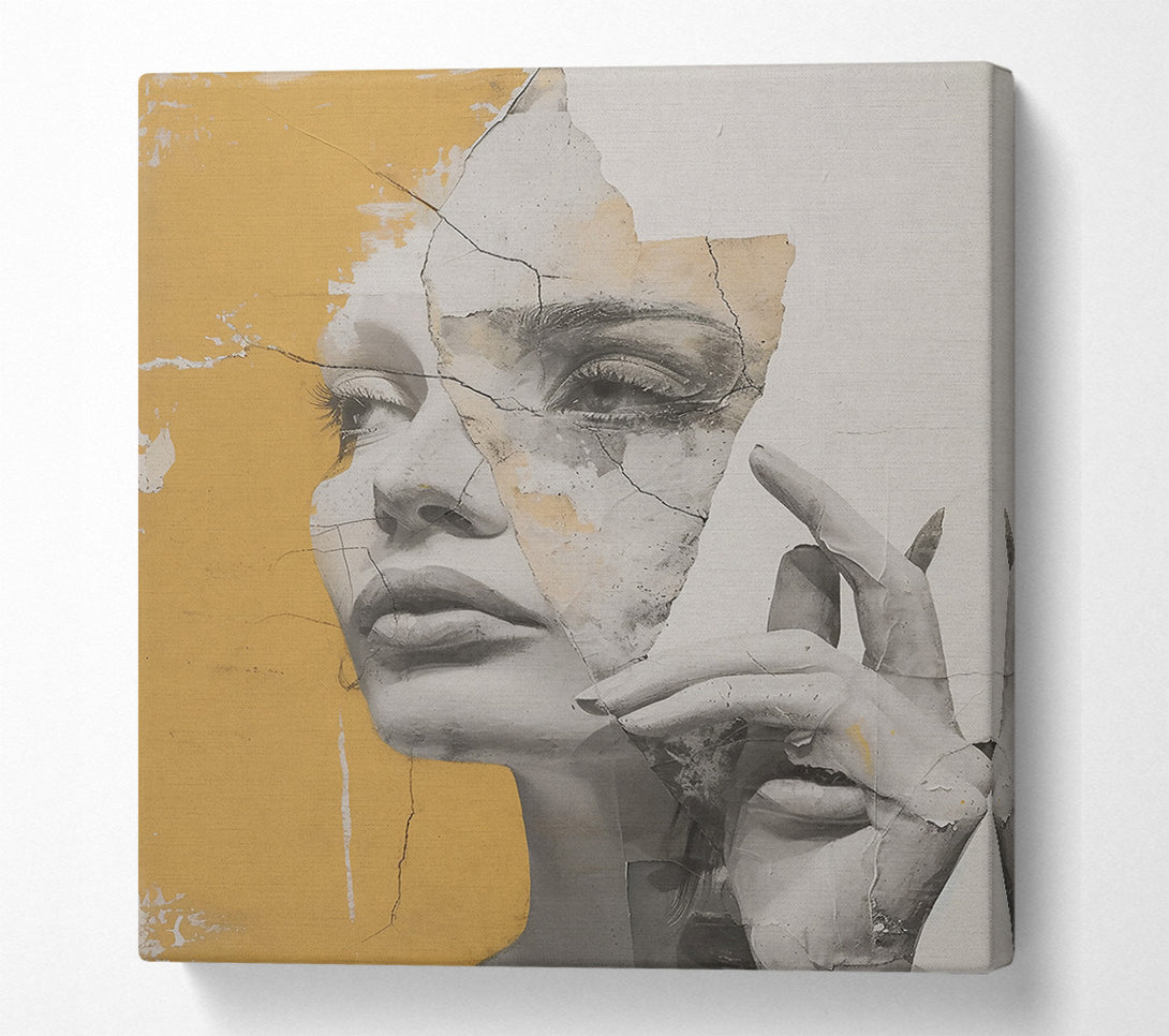  A Canvas Print of Golden Fragments Of Truth Canvas Wall Art